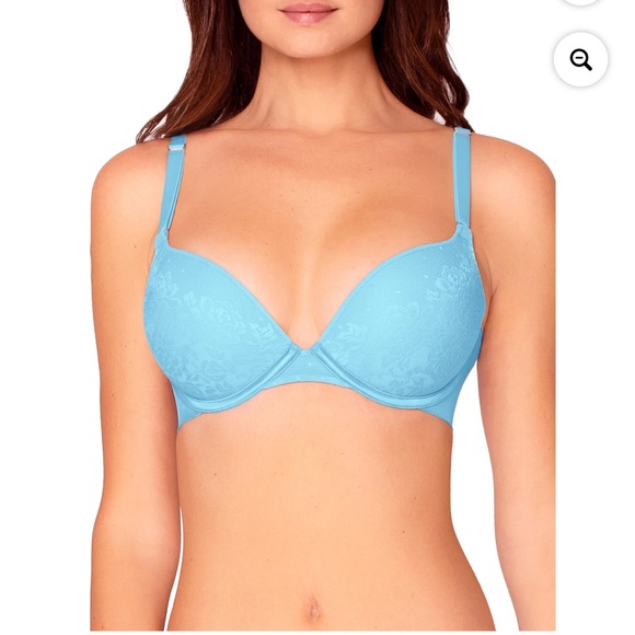 Secret Treasures Back Smoothing Lace Push Up Bra - Picture 3 of 10